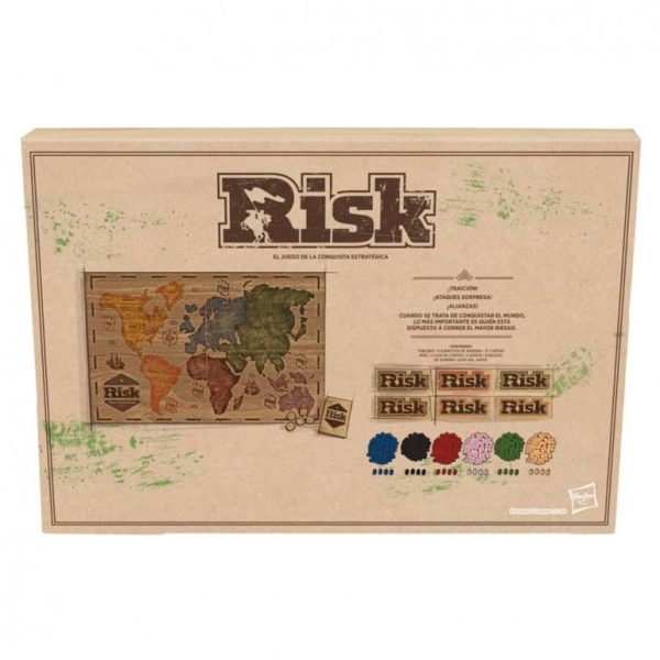 juego risk edicion vintage c23223 hasbro gaming